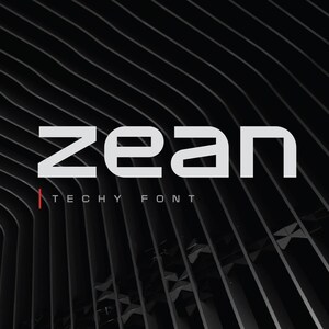 Zean Sharp Geometric Tech Font