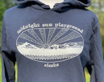 Midnight Sun Playground Alaska unisex hoody