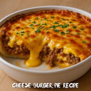 Receita de torta de cheeseburger inspirada na mulher pioneira – Clássico da comida caseira para imprimir