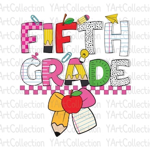 Fifth Grade PNG, Back To School 5th Grade PNG, Back To School PNG
