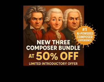 バンパー ビンテージ作曲家パック: ベートーベン、バッハ