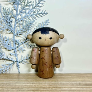 Kokeshi Doll, Vintage Japanese Creative doll by Hideo Ishihara (12cm.)