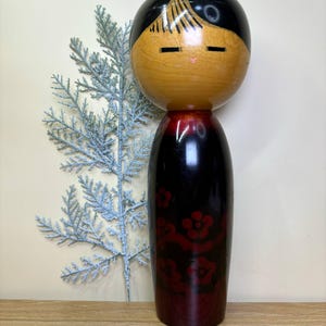 Kokeshi Doll, Vintage Japanese Creative doll &quot;Plum Forest&quot; by Norio Takeda (25cm.)