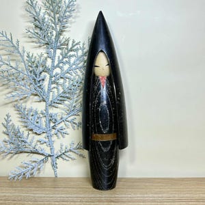 Rare Kokeshi Doll, Vintage Japanese Creative doll by Shido Shozan (20.5cm.)