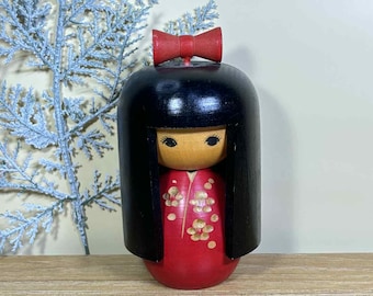 美 雅 ずっしり 無筆 Muhitsu こけし 創作 kokeshi doll Artisan