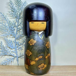 Kokeshi Doll, Vintage Japanese Creative doll by Usaburo (21.5cm.)