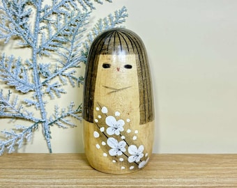 ヴィンテージこけし 加藤正美 花民芸 - Etsy 日本