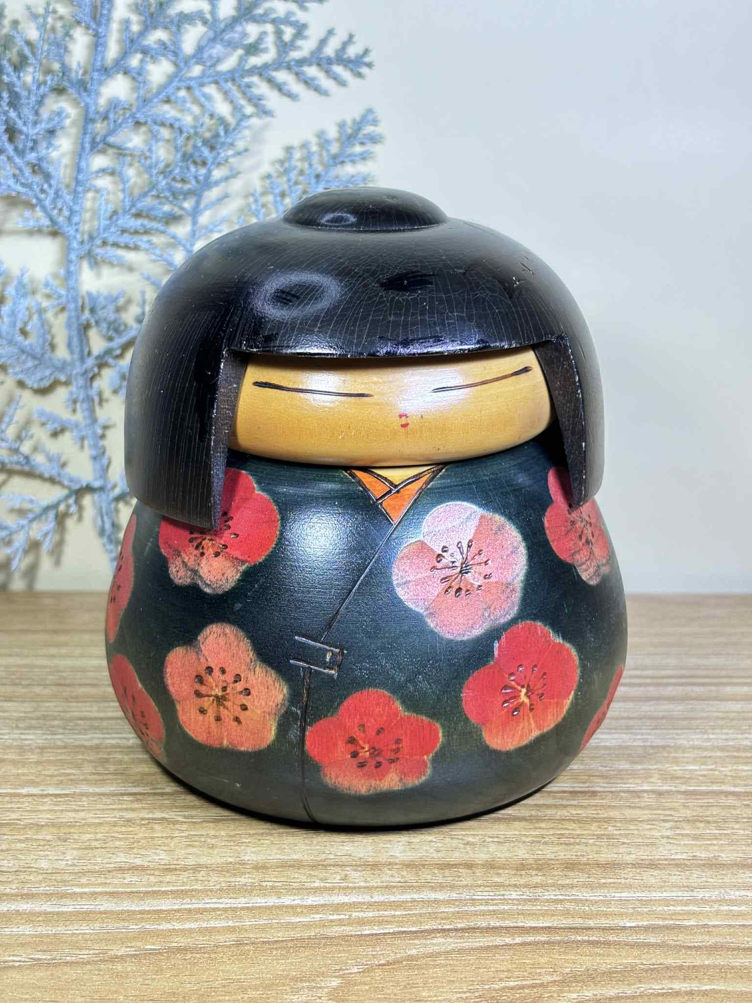 こけし、関口東亜作ヴィンテージ日本の創作人形 (13 cm) - Etsy 日本