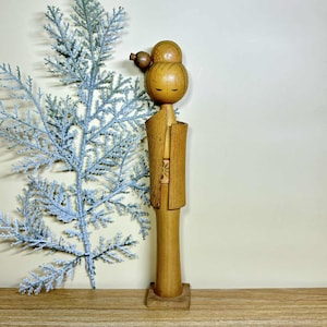 Kokeshi Doll, Vintage Japanese Creative doll &quot;Slender lady&quot; (20cm.)