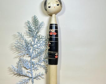 希少なこけし人形、加藤光明作のヴィンテージ日本製創作人形（12.5cm