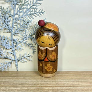 Kokeshi Doll, Vintage Japanese Creative doll (13.5cm.)