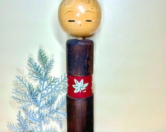 Rare Large Kokeshi Doll(1950-), Vintage Japanese Creative doll by Ryoichi Funayama (31.8cm.)