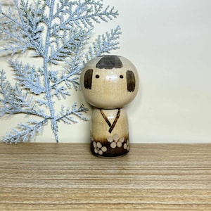 Kokeshi Doll, Vintage japanische kreative Puppe von Kenichi Murakami (11 cm.)