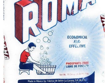 Roma laundry detergent, fab Roma