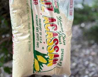 Akasan, farine accasan. Yellow corn flour from st marc.
