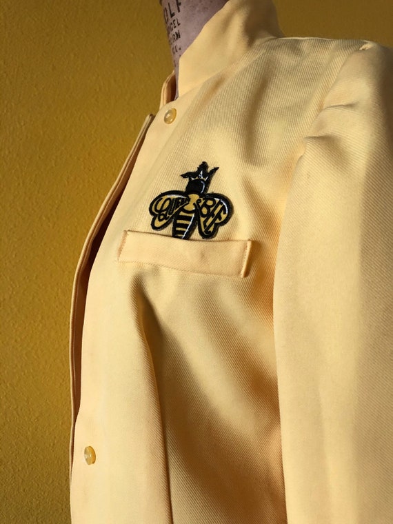 60s Sz. S-M Queen Bee Jacket in Yellow - image 5