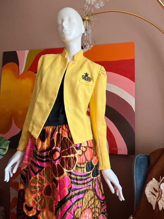60s Sz. SM Queen Bee Jacket in Yellow Gem