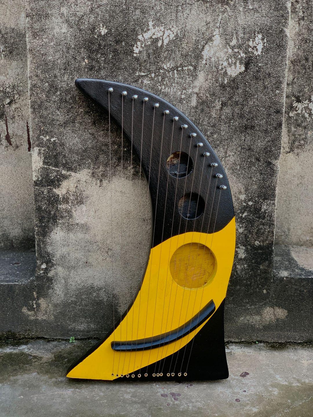Crescent String Crescent Lyre Harp 14 Strings Lyre Harp With String Set ,bag & Tuning ...