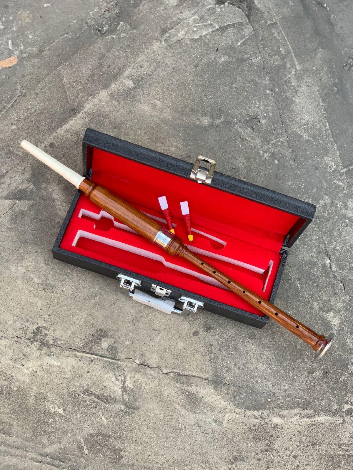 Traditional Irish Rosewood Brown Bagpipe Practice Chanter Wooden ...
