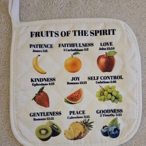 Fruit Of The Spirit Pot Holder