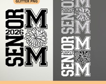シニア応援SVG、ママ応援SVG、シニア2026SVG、フットボールママSVG、シニアSVG、卒業生SVG、2026年卒業クラスSVG、Cricut用SVGファイル、応援