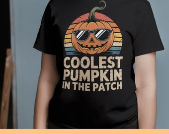 Coolest Pumpkin in the Patch SVG: Retro Fall Design, Halloween (Digital Download)