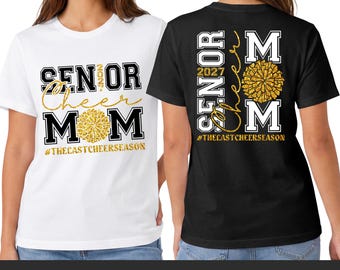 Senior Cheer Mom Svg Png, Senior Cheer Svg Png, Senior Svg, Cheer Svg Png, Senior 2027 Svg, Class of 2027 Svg, Svg Files for Cricut, Grad