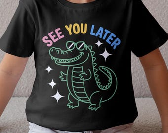 Last Day of School Teacher PNG: See You Later Alligator, Summer Vibes (Digital Download)