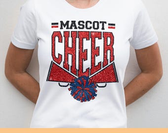 Cheer Svg Png, Cheerleading Svg, Cheerleader Svg, Cheer Mom Svg, Pom poms Svg, Megaphone Svg, Svg Files for Cricut, Cheer Team Template Svg