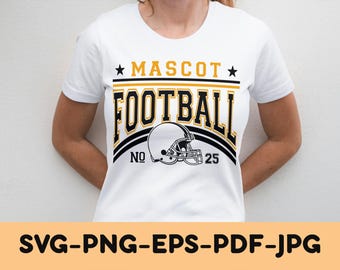 Football Svg Png, Football Team Template Svg Png, Football Mom Svg, Svg Files for Cricut, Football Team Shirts Svg Png, Football Logo Svg