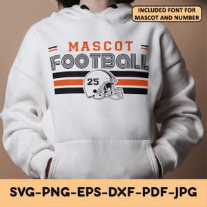 Football Svg Png, Football Team Template Svg Png, Football Mom Svg, Svg Files for Cricut, Football Team Shirts Svg Png, Football Logo Svg