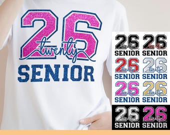 Senior Class of 2026 SVG png glitter png Senior 2026 PNG Senior Class of 2026 Svg Graduation 2026 Svg, Graduation Svg Cut file for Cricut