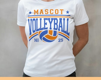 Voleibol Svg Png, Plantilla de equipo de voleibol Svg Png, Mamá de voleibol Svg Png, Archivos Svg para Cricut, Camisetas de equipo de voleibol Svg Png, Logotipo Svg