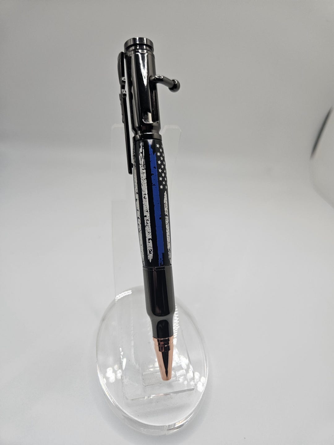 Custom Bolt Action Blue Line Police Pen - Etsy