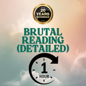 Detailed Brutal Tarot Reading, Same Hour, Love and Relationship (Digital)