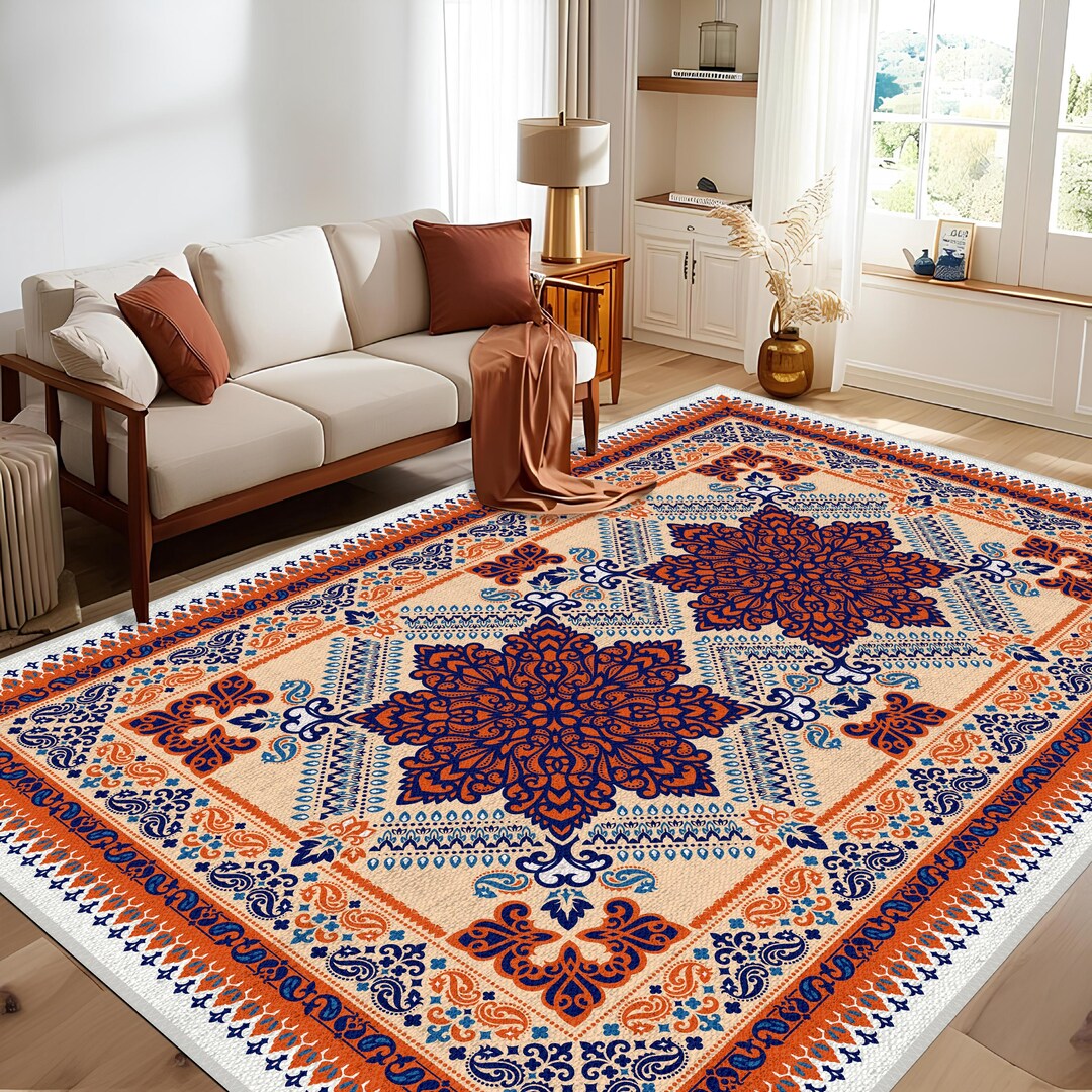 Treditional Rugs Design Traditional Design Rug, Antique Look Teppich, Washable Non-slip ...