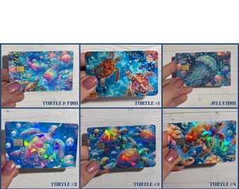 Turtle Holographic Debit Card Skin