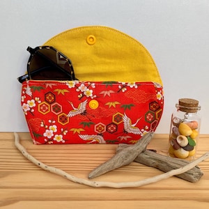 Etui à lunettes tissu, pochette lunettes, accessoire vacances, accessoire cadeau