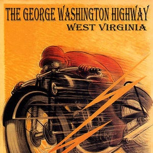 George Washington Motorcycle Art Print: Vintage American Freedom Giclée Poster