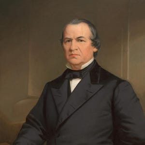 Porträtt av Andrew Johnson, USA:s 17:e president, premium giclée-affisch tryckt på matt papper eller rullad canvas