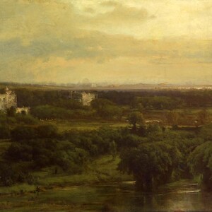 George Inness Landscape Art Print: The Valley of the Olives Giclée Poster