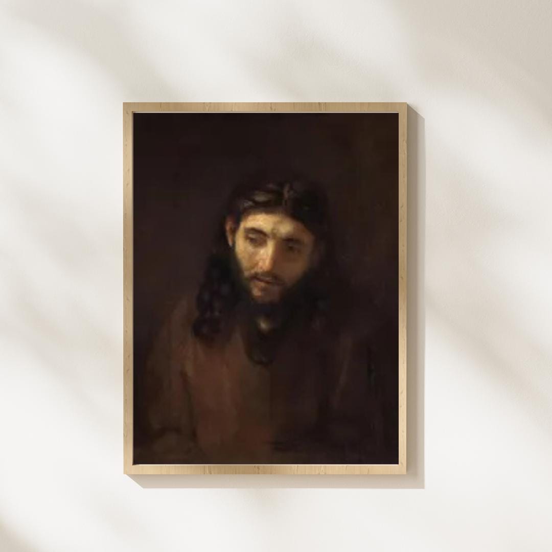 Rembrandt Head of Christ Giclée Art Print - Dutch Baroque