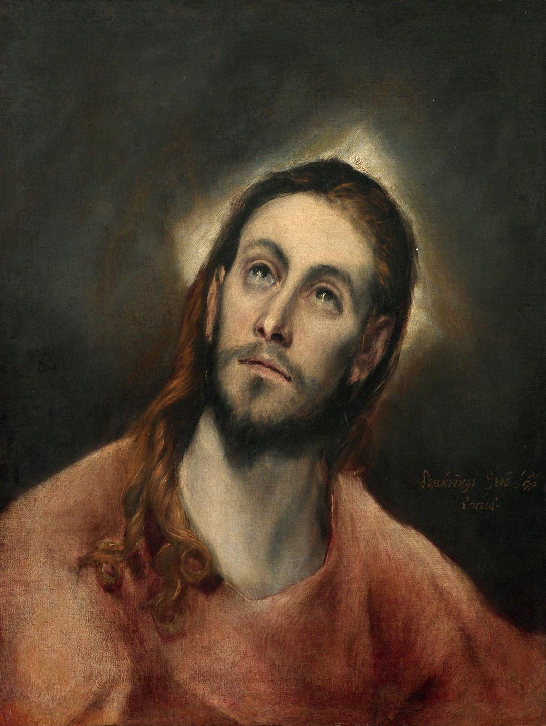 El Greco Head of Christ Christ in Prayer Roman Catholic Church ...