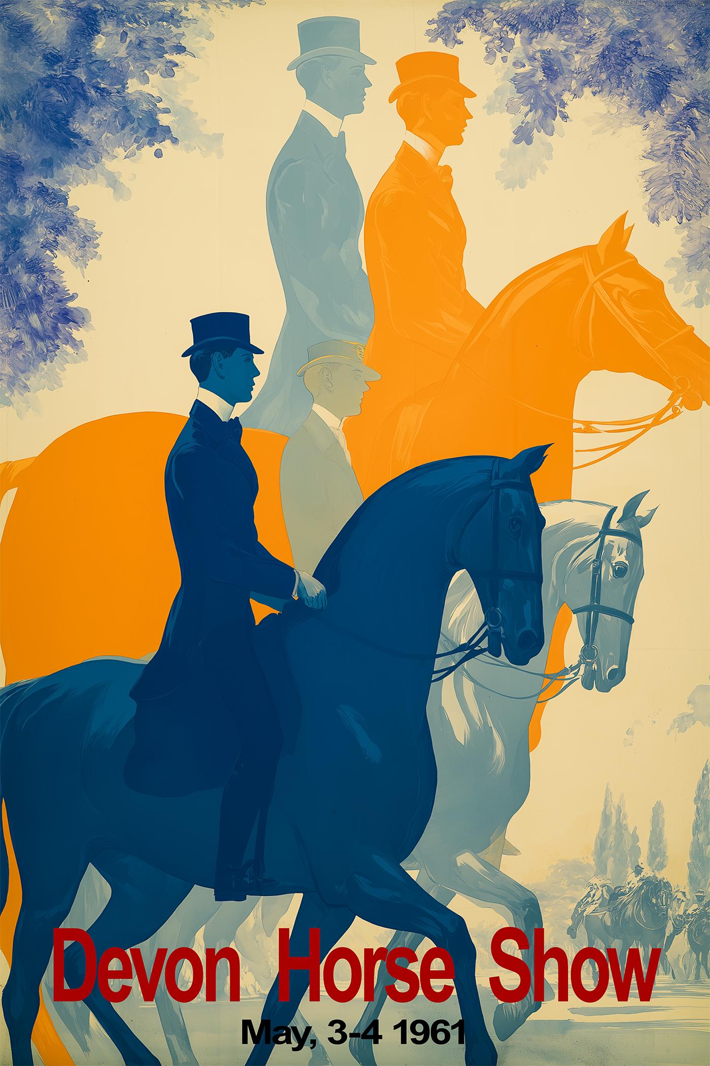 Veste Pony Chic Devon Horse Show 1896 - Taille S, Occasion Avec Usure Légère, Style équestre Vintage