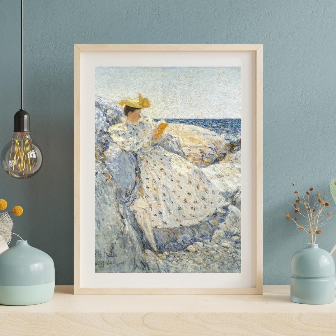 チャイルド・ハッサム作「夏の陽光、ショールズ諸島」ジクレー版画