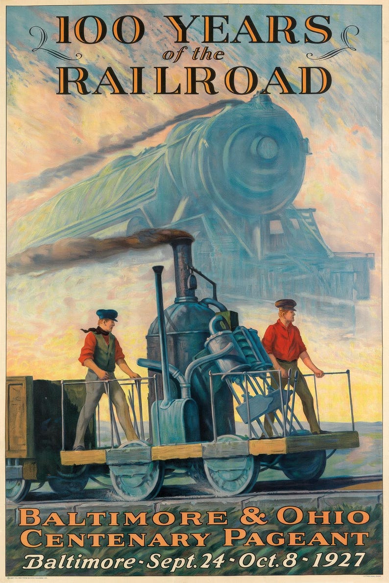 100 Years of the Railroad – Baltimore & Ohio Railroad Centenary 1927 ...