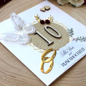 Karte zur Rosenhochzeit