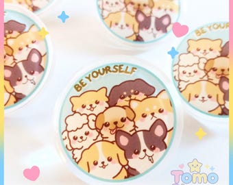 Kawaii Dogs Acrylic Pin - LAST ONES