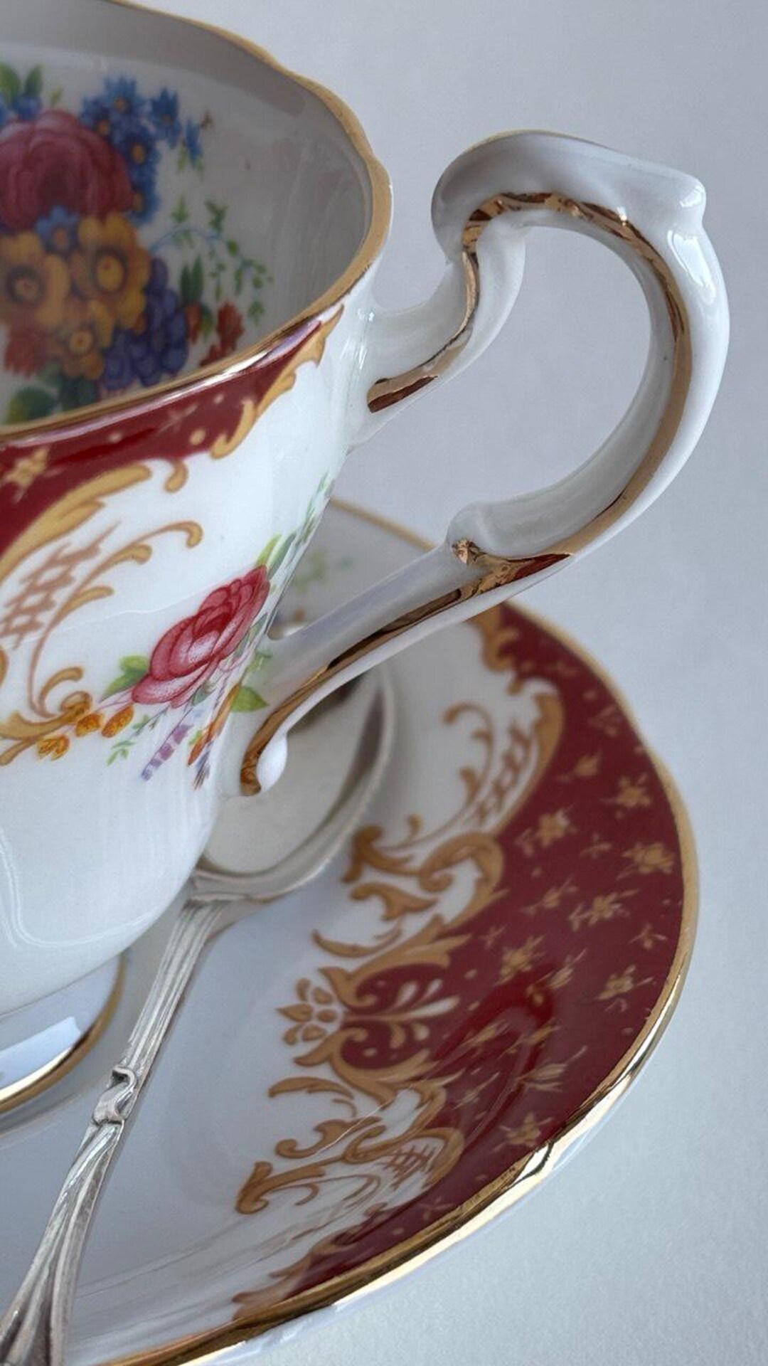 Vintage Paragon Rockingham Tea Cup and Saucer | Fine Bone China | Made ...