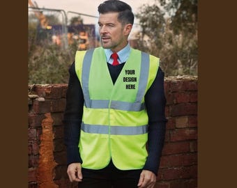 Personalized Safety Wear Custom Logo Reflective Vest Work Safety Gear High Visibility Durable Workwear